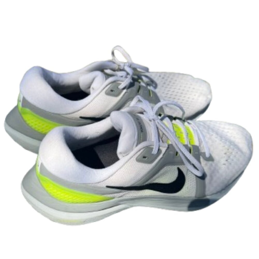 10.5White Neon Green Air Zoom Vomero 16 Nike Trainers Running Shoes Light Use